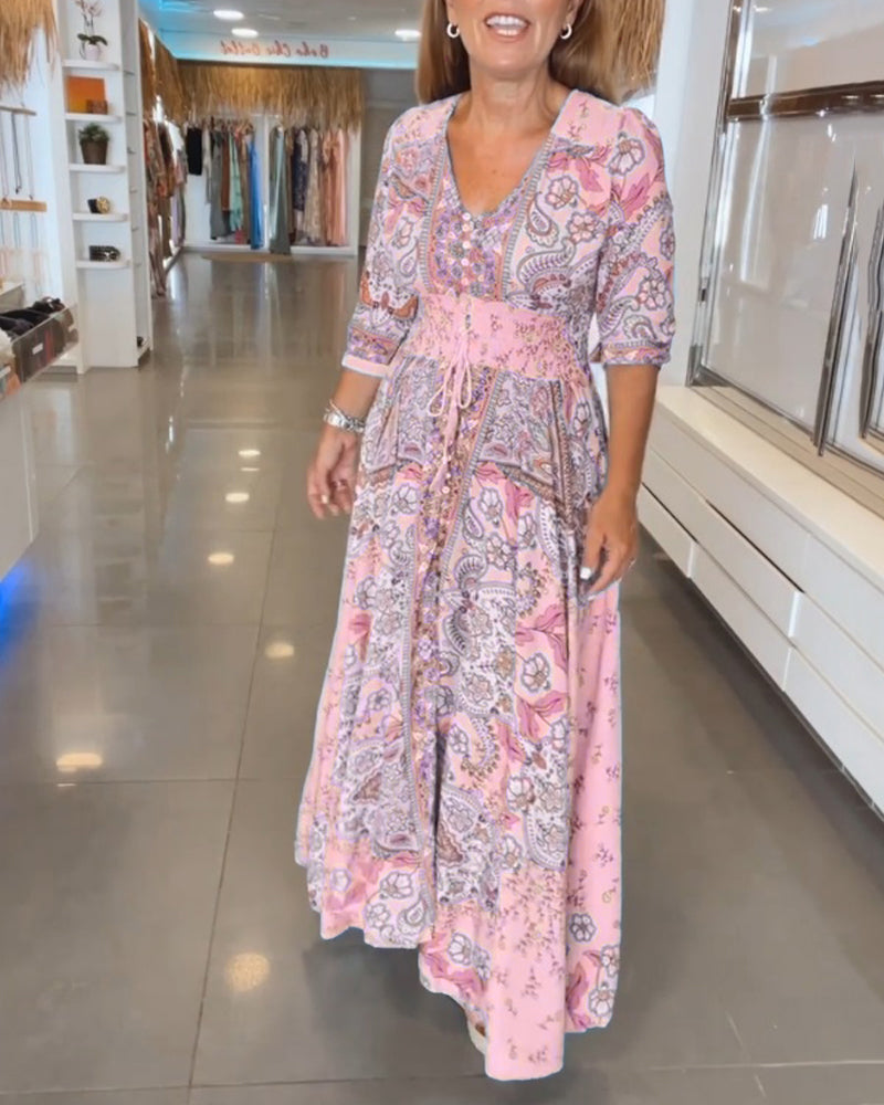Noreen | Bohemian Flow Maxikleid