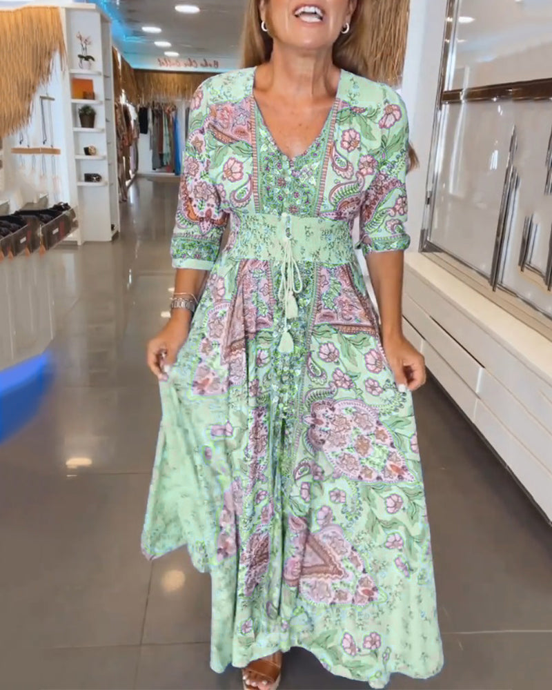 Noreen | Bohemian Flow Maxikleid