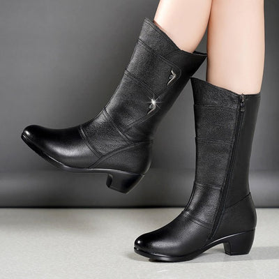 Sandra | Women's Mid-Calf Platform Ankle Boots