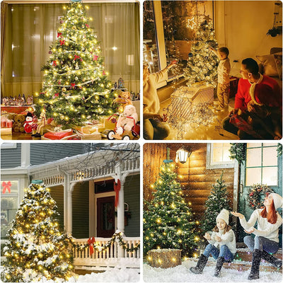 🎁Oferta navideña anticipada 50% de descuento🎄Anillo de luz en cascada para árbol de Navidad