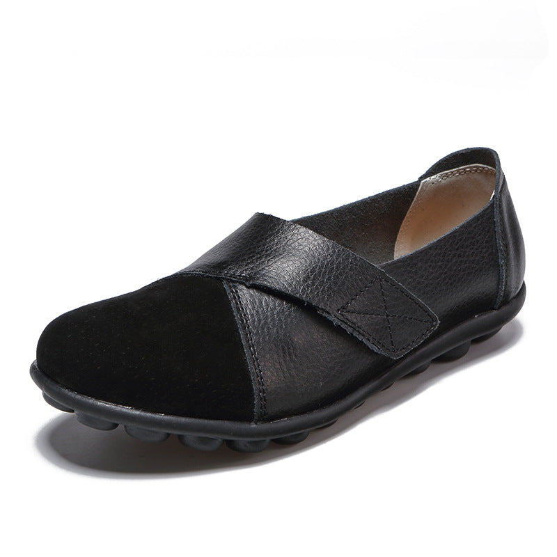 Liveli Premium Orthopädische Schuhe Echte bequeme Leder-Loafer