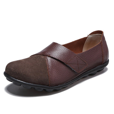 Liveli Premium Orthopädische Schuhe Echte bequeme Leder-Loafer