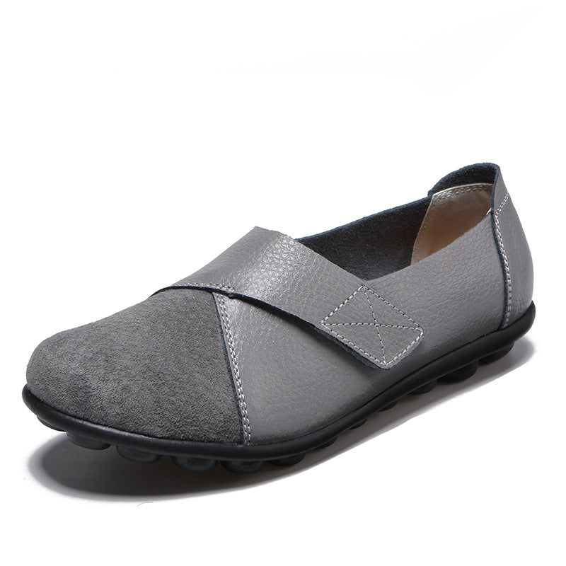 Liveli Premium Orthopädische Schuhe Echte bequeme Leder-Loafer