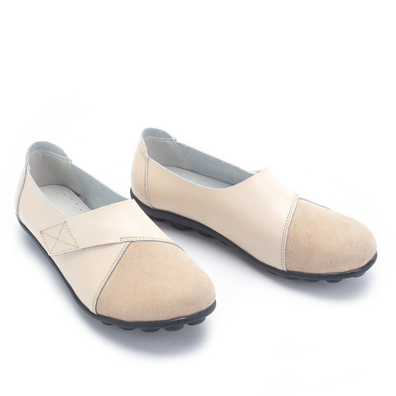 Liveli Premium Orthopädische Schuhe Echte bequeme Leder-Loafer