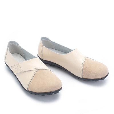 Liveli Premium Orthopädische Schuhe Echte bequeme Leder-Loafer