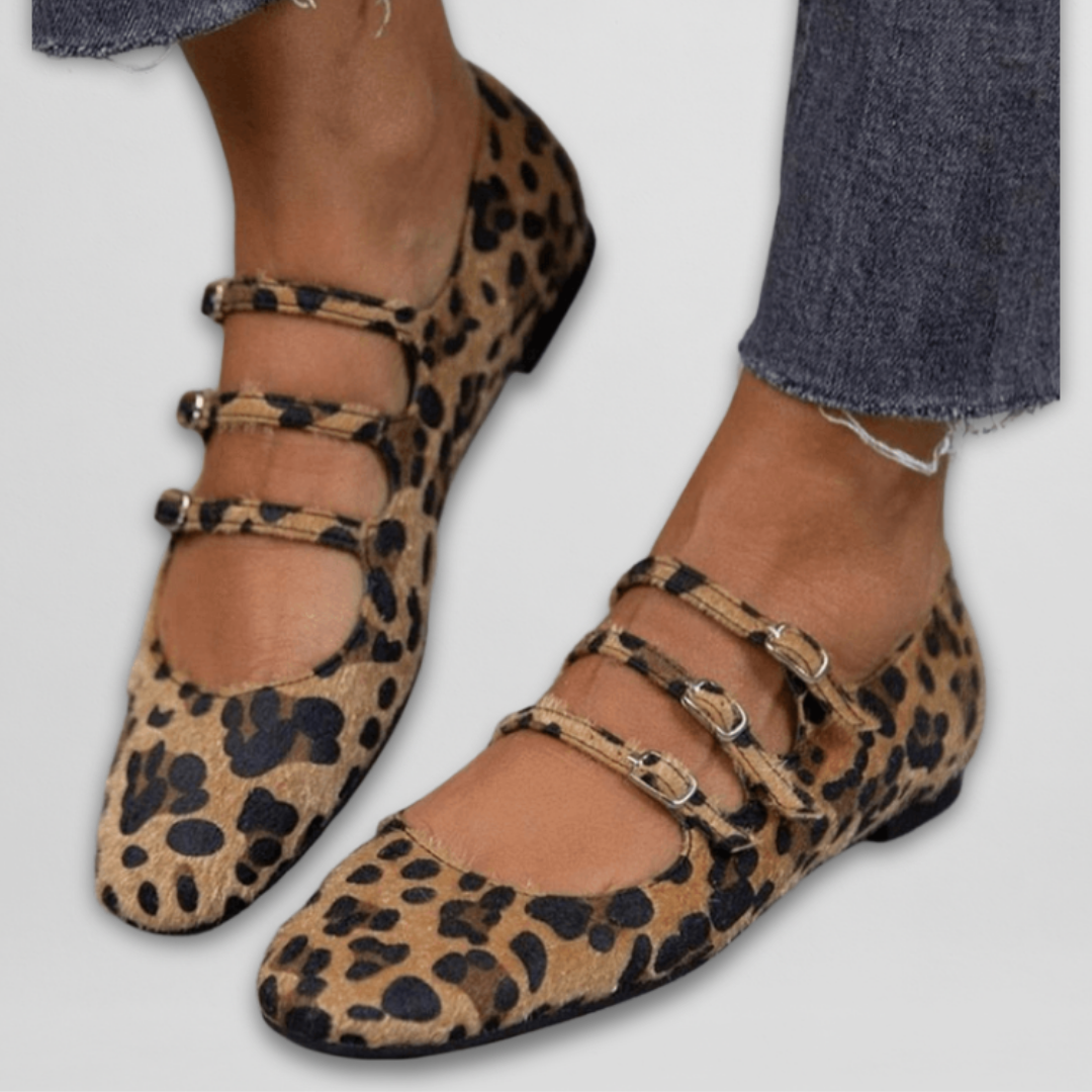 Liv | Animal Print Ballerina Shoes
