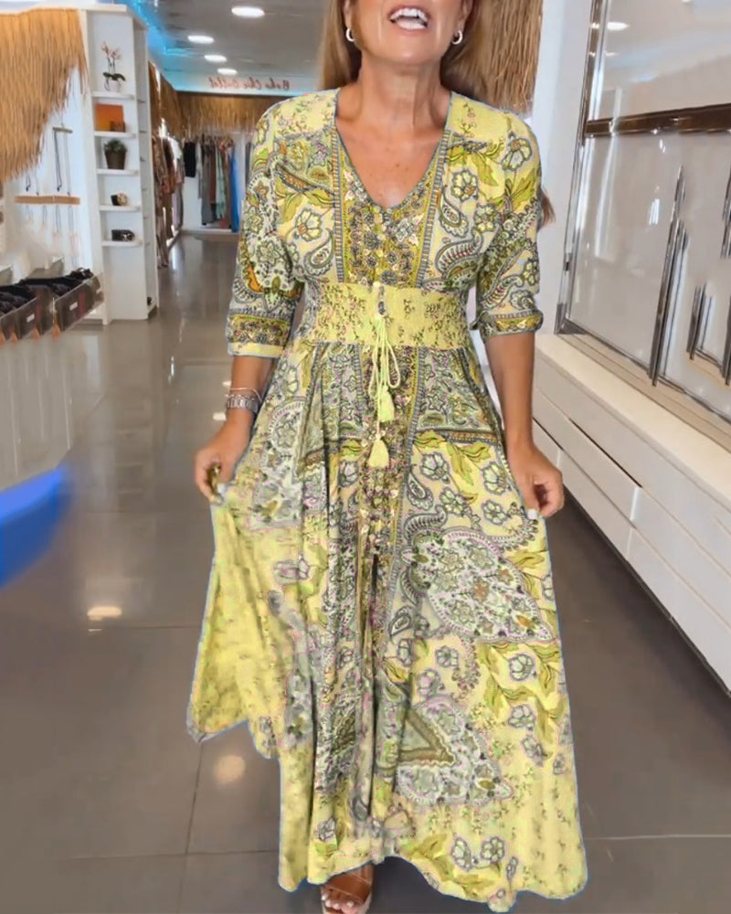 Noreen | Bohemian Flow Maxikleid