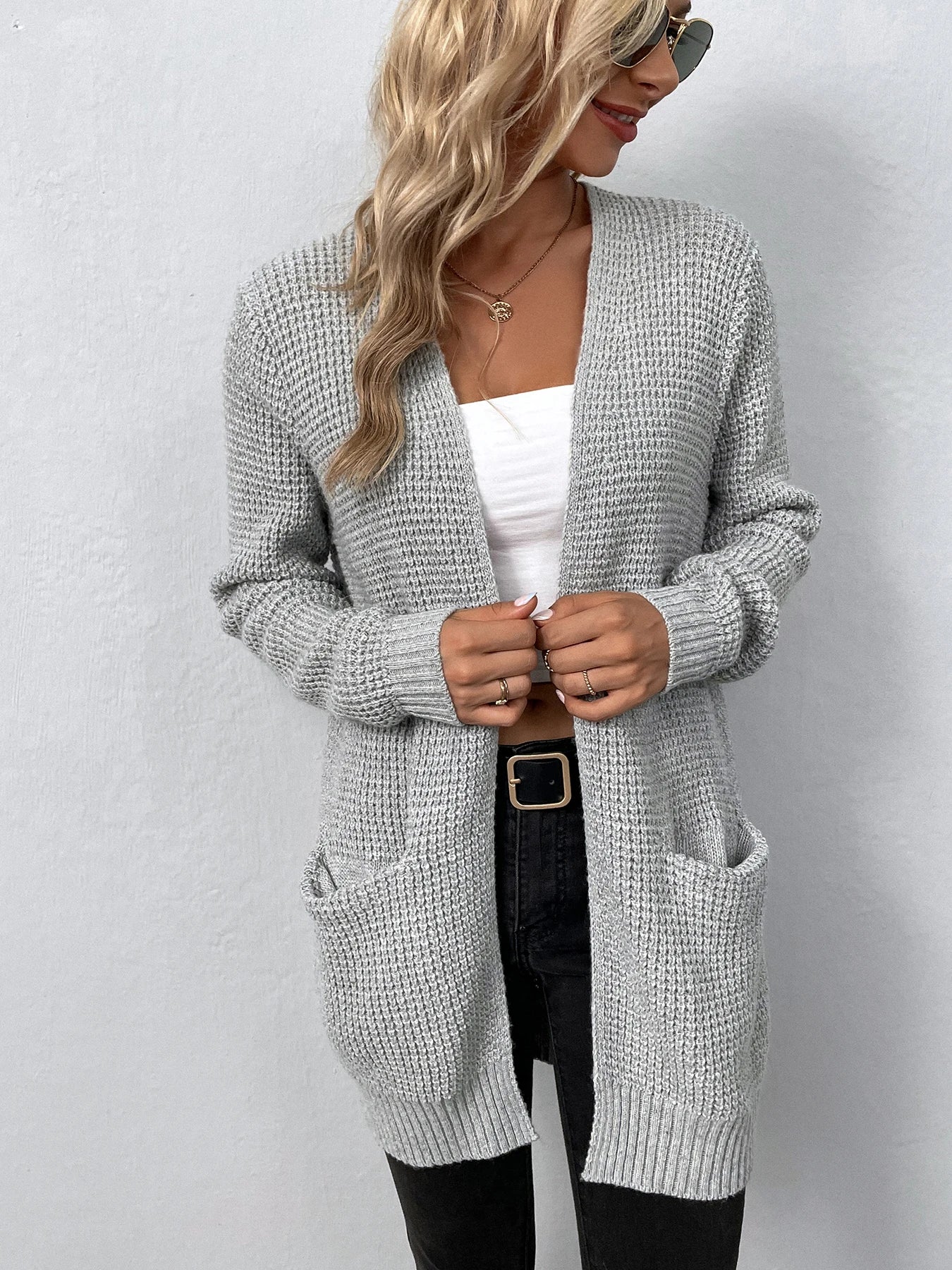 Nancy - Casual Knit Cardigan with Pockets