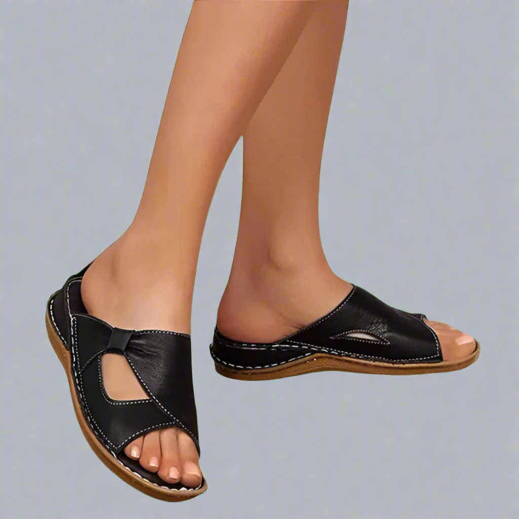Yvonne | Orthopädische Sandalen aus hochwertigem veganem Leder