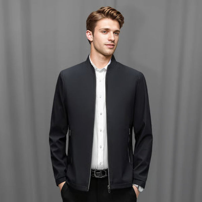 Men’s Classic Black Zip Up Jacket