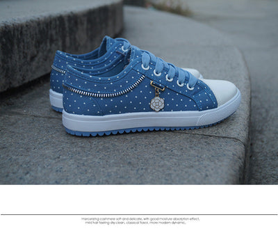 Chaussures en denim ajouré Liveli, chaussures en tissu respirant