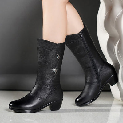 Sandra | Women's Mid-Calf Platform Ankle Boots