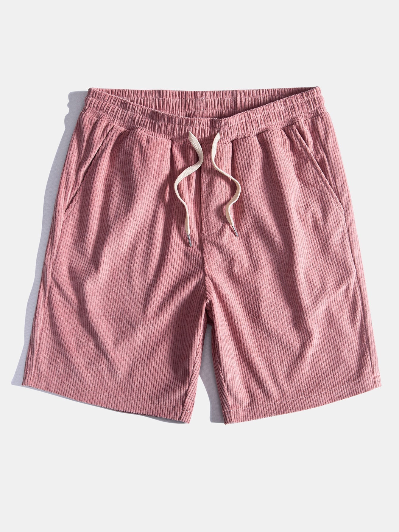 Los Angeles Print Drop Shoulder Oversize T-Shirt & Corduroy Drawstring Shorts