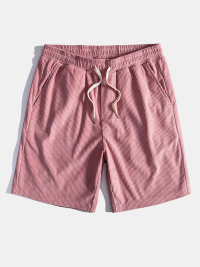 Los Angeles Print Drop Shoulder Oversize T-Shirt & Corduroy Drawstring Shorts