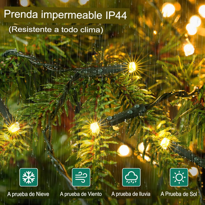 🎁Oferta navideña anticipada 50% de descuento🎄Anillo de luz en cascada para árbol de Navidad