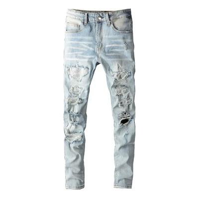 Glacier Fade Distressed Jeans