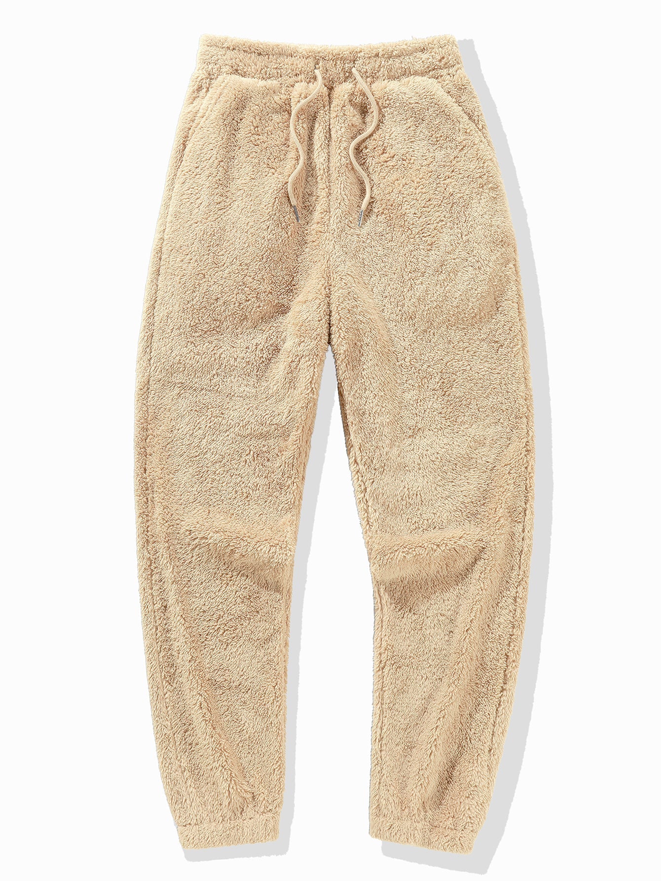 Bear Embroidered Patch Teddy Hoodie & Teddy Jogger Pants