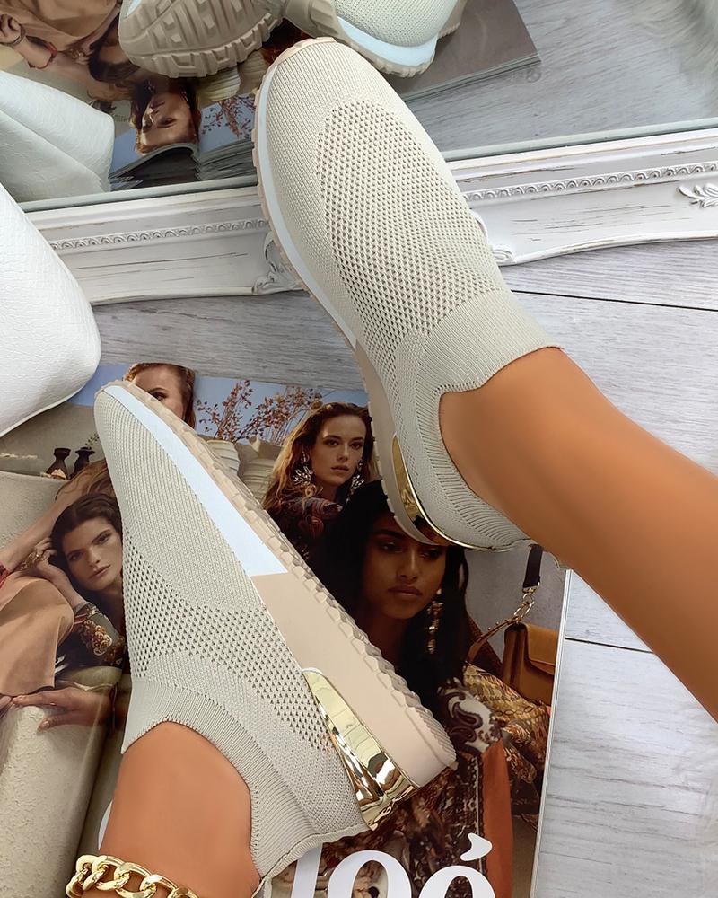 Elastische Slip-on-Flachschuhe Liveli