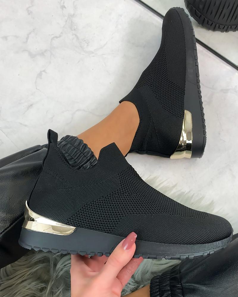 Elastische Slip-on-Flachschuhe Liveli