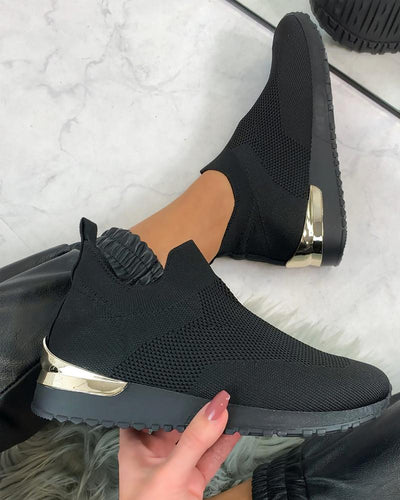 Elastische Slip-on-Flachschuhe Liveli