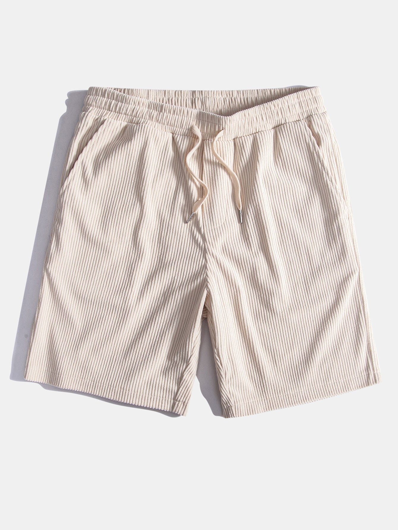 Monaco Slogan Print Drop Shoulder Oversize T-Shirt & Corduroy Drawstring Shorts