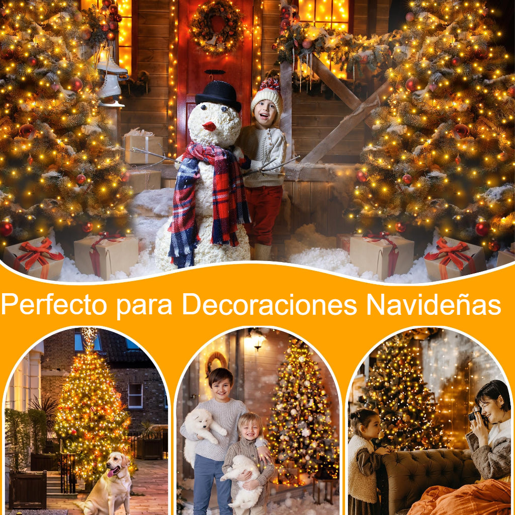 🎁Oferta navideña anticipada 50% de descuento🎄Anillo de luz en cascada para árbol de Navidad