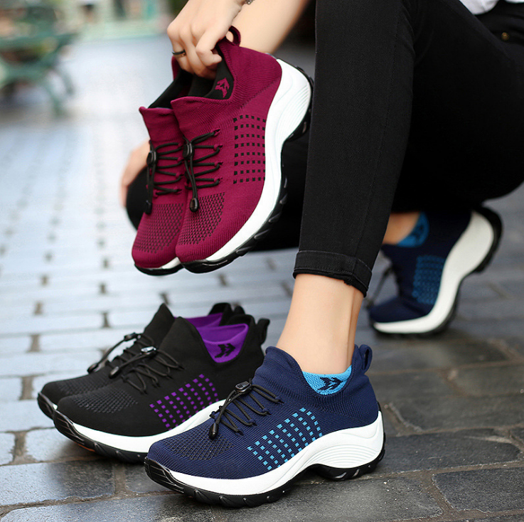 Liveli – Atmungsaktive Mesh-Tenisschuhe für Damen für Socken-Sneaker