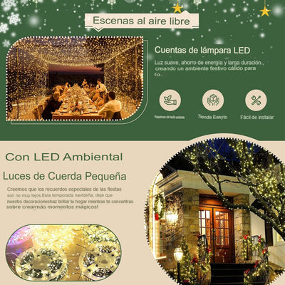 🎄Promoción navideña anticipada: guirnalda de luces pirotécnicas con cable de cobre🎄