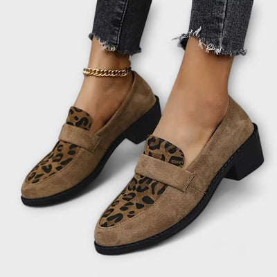 Karla | Elegant Shoes with Leopard Print