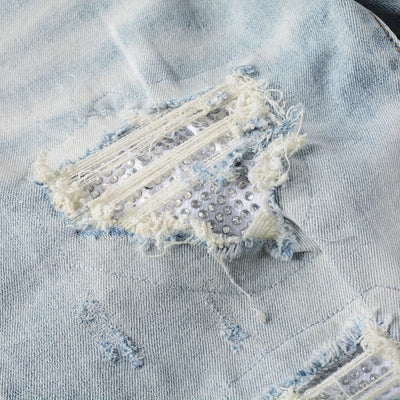 Glacier Fade Distressed Jeans