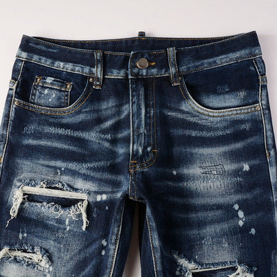 Midnight Wash Distressed Jeans