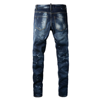 Midnight Wash Distressed Jeans