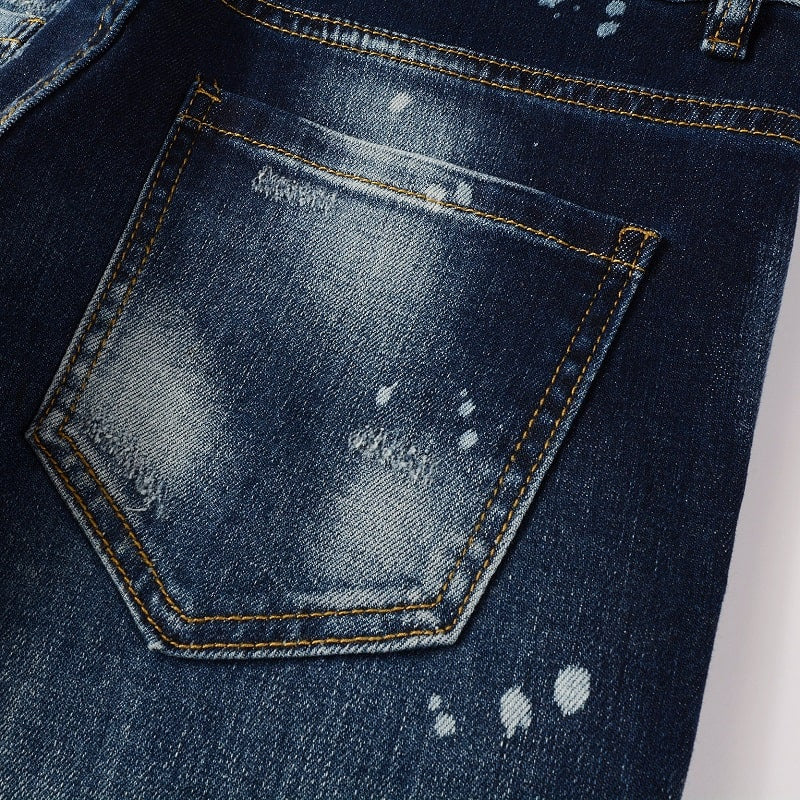 Midnight Wash Distressed Jeans