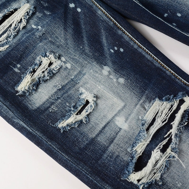 Midnight Wash Distressed Jeans