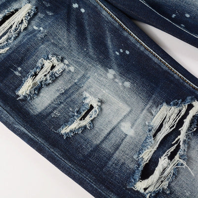 Midnight Wash Distressed Jeans
