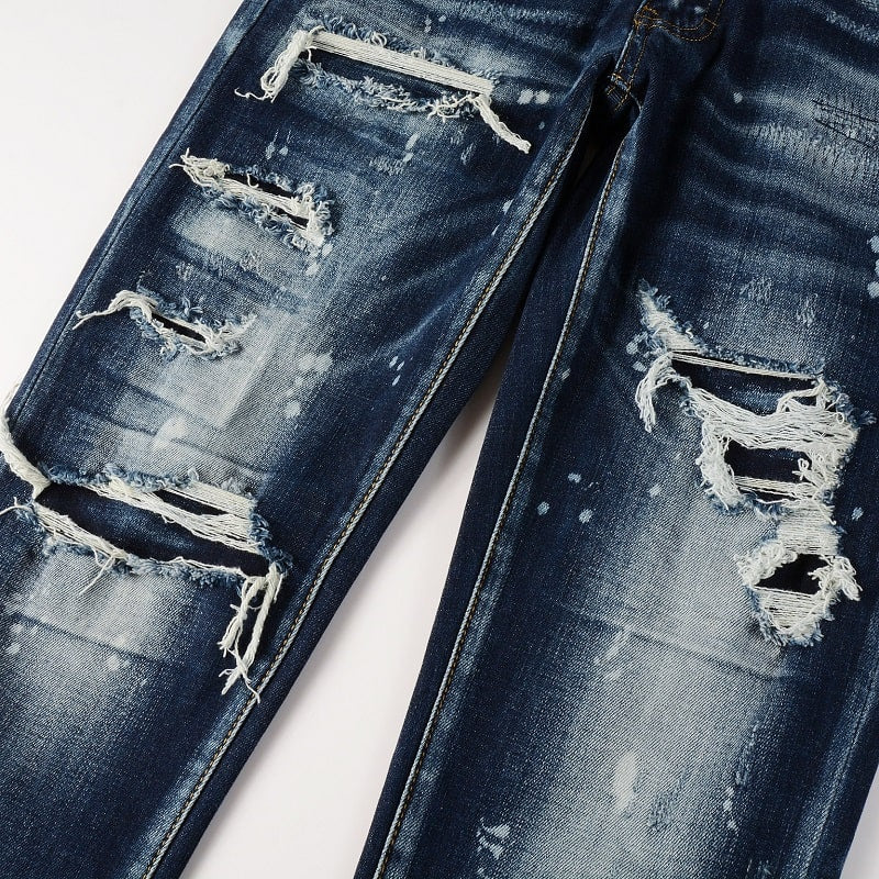Midnight Wash Distressed Jeans