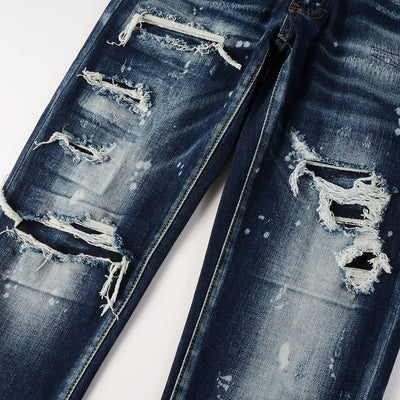 Midnight Wash Distressed Jeans