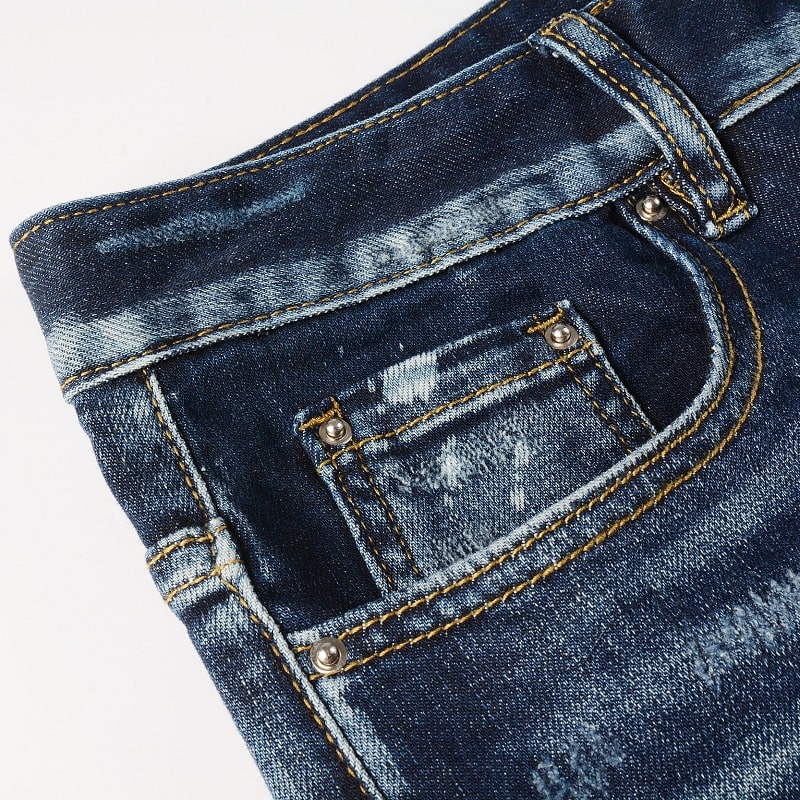 Midnight Wash Distressed Jeans