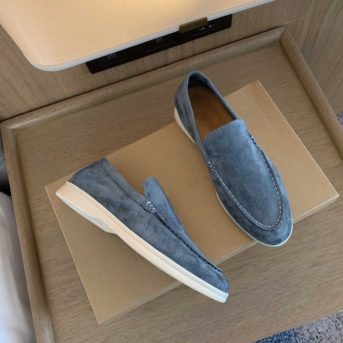 David | Minimalist Suede Loafers