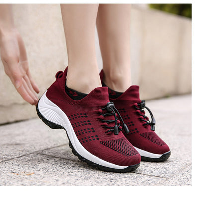 Liveli – Atmungsaktive Mesh-Tenisschuhe für Damen für Socken-Sneaker