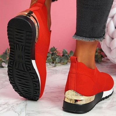 Elastische Slip-on-Flachschuhe Liveli