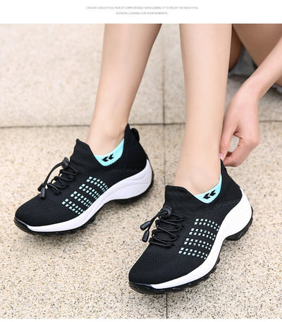 Liveli – Atmungsaktive Mesh-Tenisschuhe für Damen für Socken-Sneaker