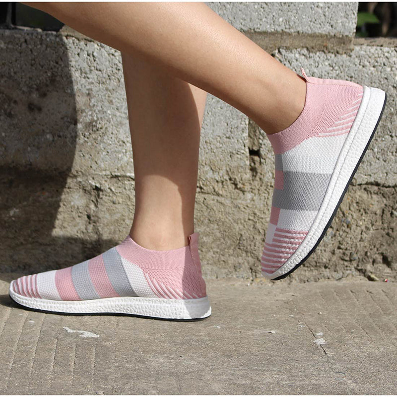 Liveli - Atmungsaktive Plateauschuhe für Damen, Ballenzehen-Korrektur, Schlupfschuhe