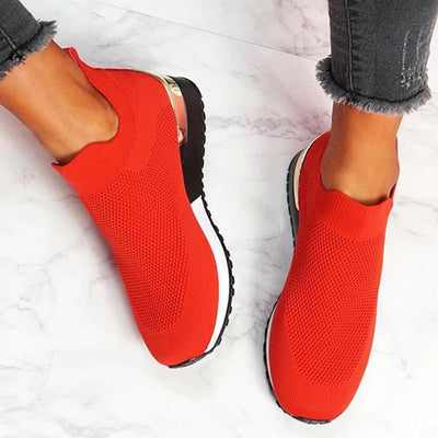 Elastische Slip-on-Flachschuhe Liveli