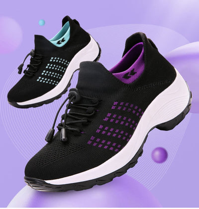 Liveli – Atmungsaktive Mesh-Tenisschuhe für Damen für Socken-Sneaker