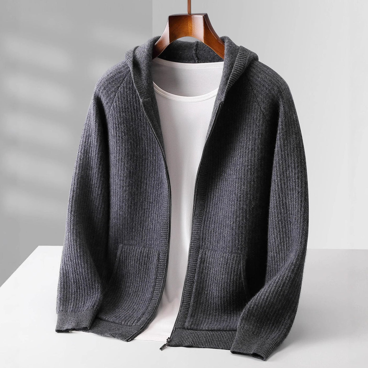 Henry Cashmere Zip Hoodie