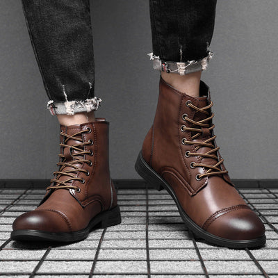 Oliver | Faux Leather Ankle Boots
