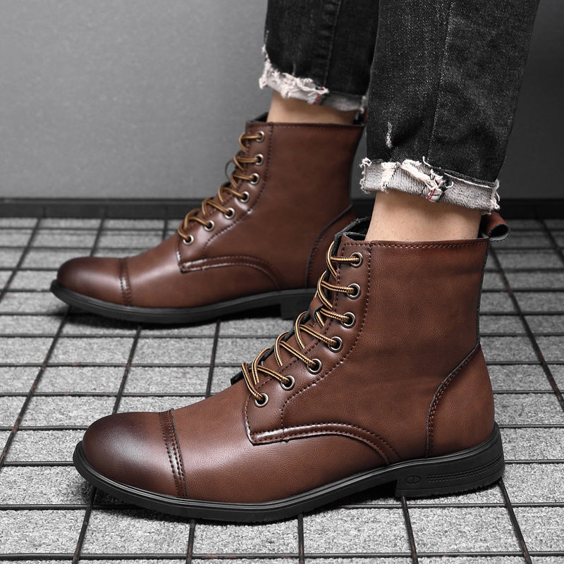 Oliver | Faux Leather Ankle Boots