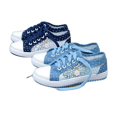 Chaussures en denim ajouré Liveli, chaussures en tissu respirant