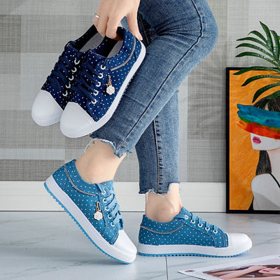 Chaussures en denim ajouré Liveli, chaussures en tissu respirant